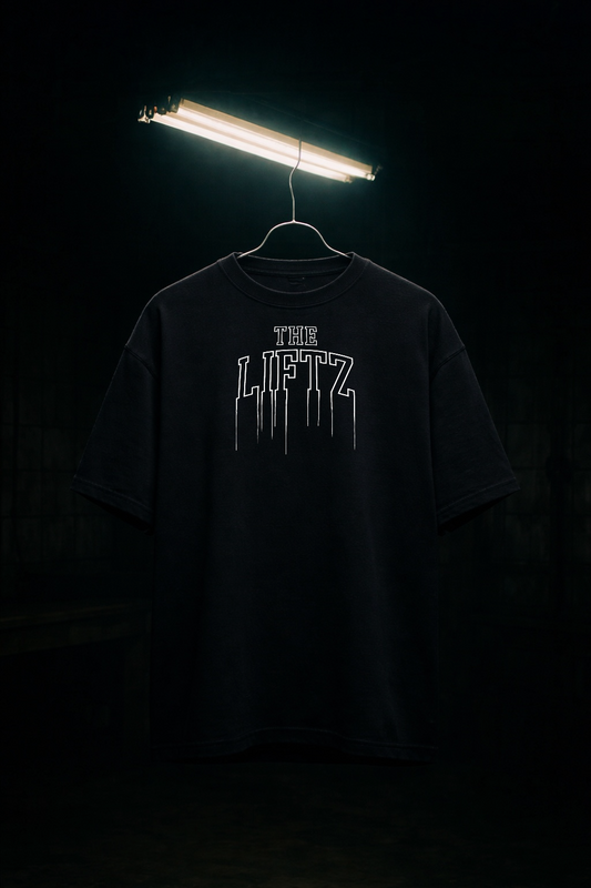 Black Oversized T-Shirt | 240 GSM Heavyweight Gym Tee