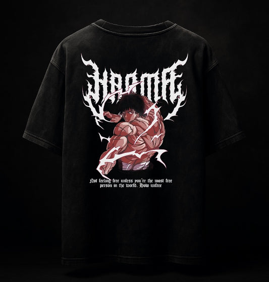 Baki Acid Wash Oversized Tee