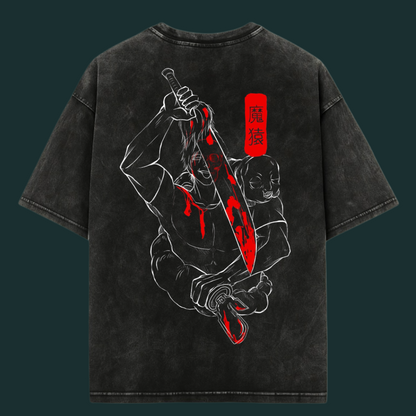Toji Acid Wash Oversized Tee