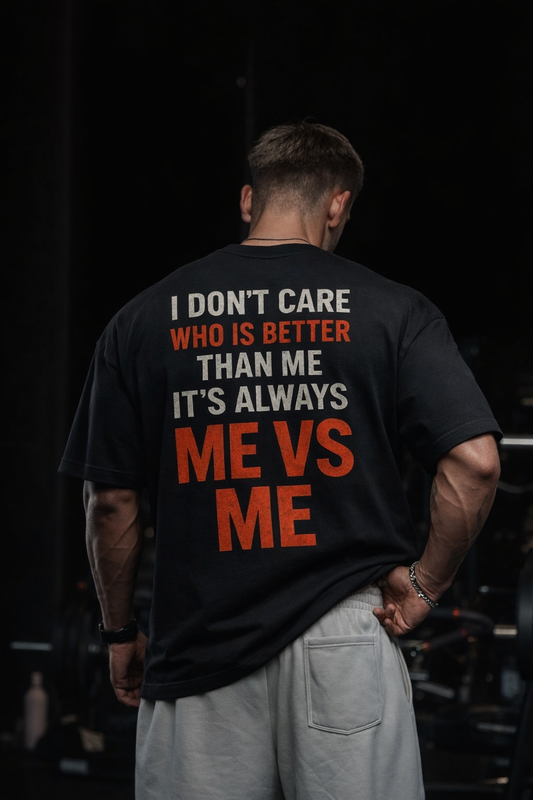 Black Oversized T-Shirt | 240 GSM Heavyweight Gym Tee