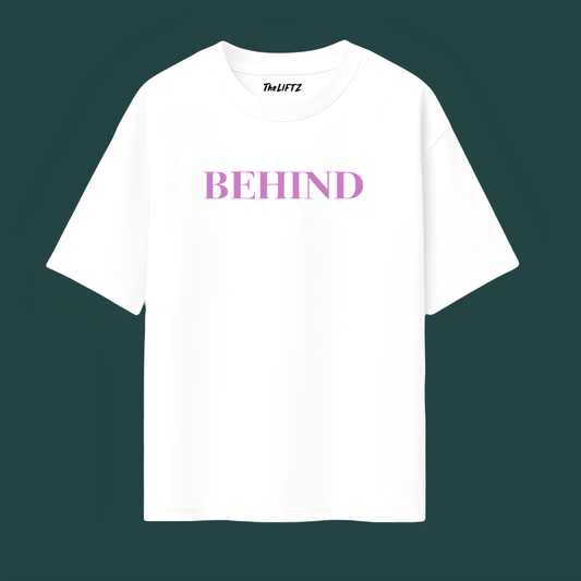 Behind Drop‑Shoulder Tee – Premium 240 GSM 100% Cotton