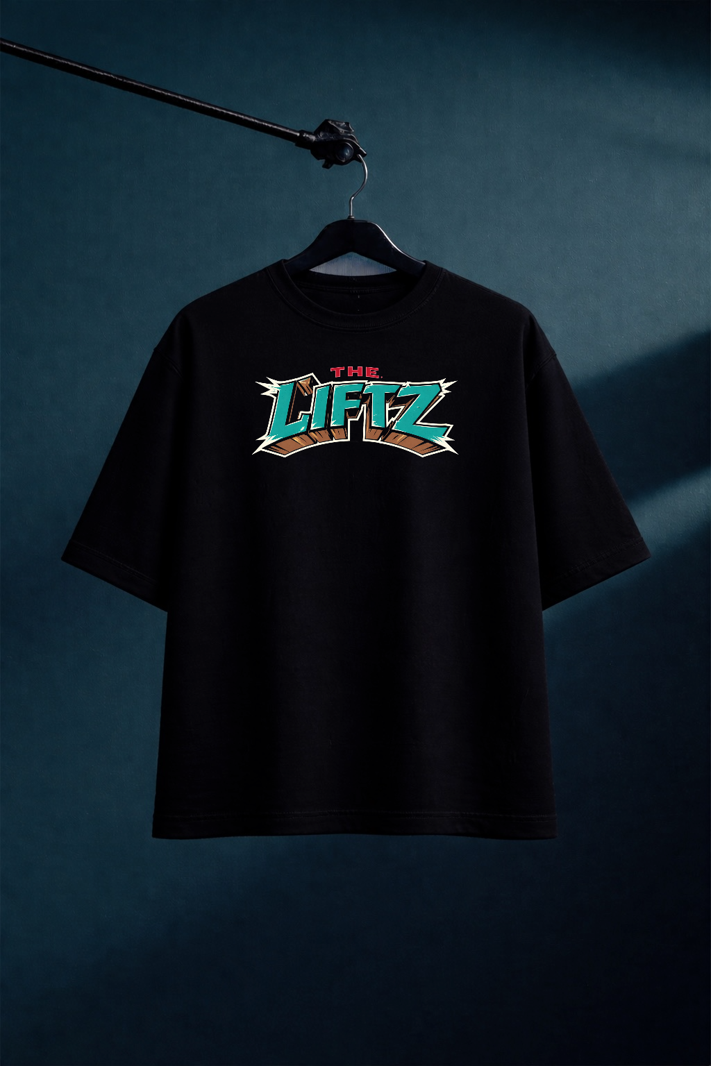 Black Oversized Gym T-Shirt 240 GSM | Holding It Together | TheLiftz