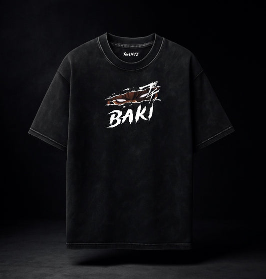 Baki Acid Wash Oversized Tee